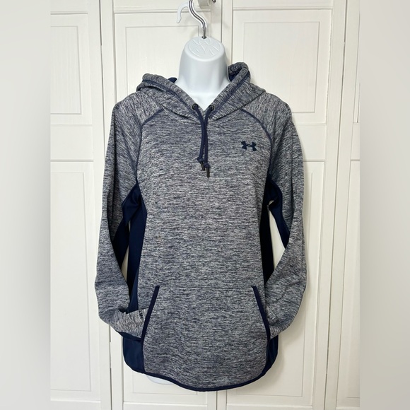 Women’s Navy/Gray Under Armour Sweatshirt size large EUC - Picture 2 of 3